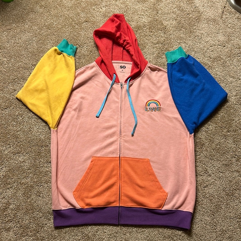 SO Rainbow Oversized Hoodie